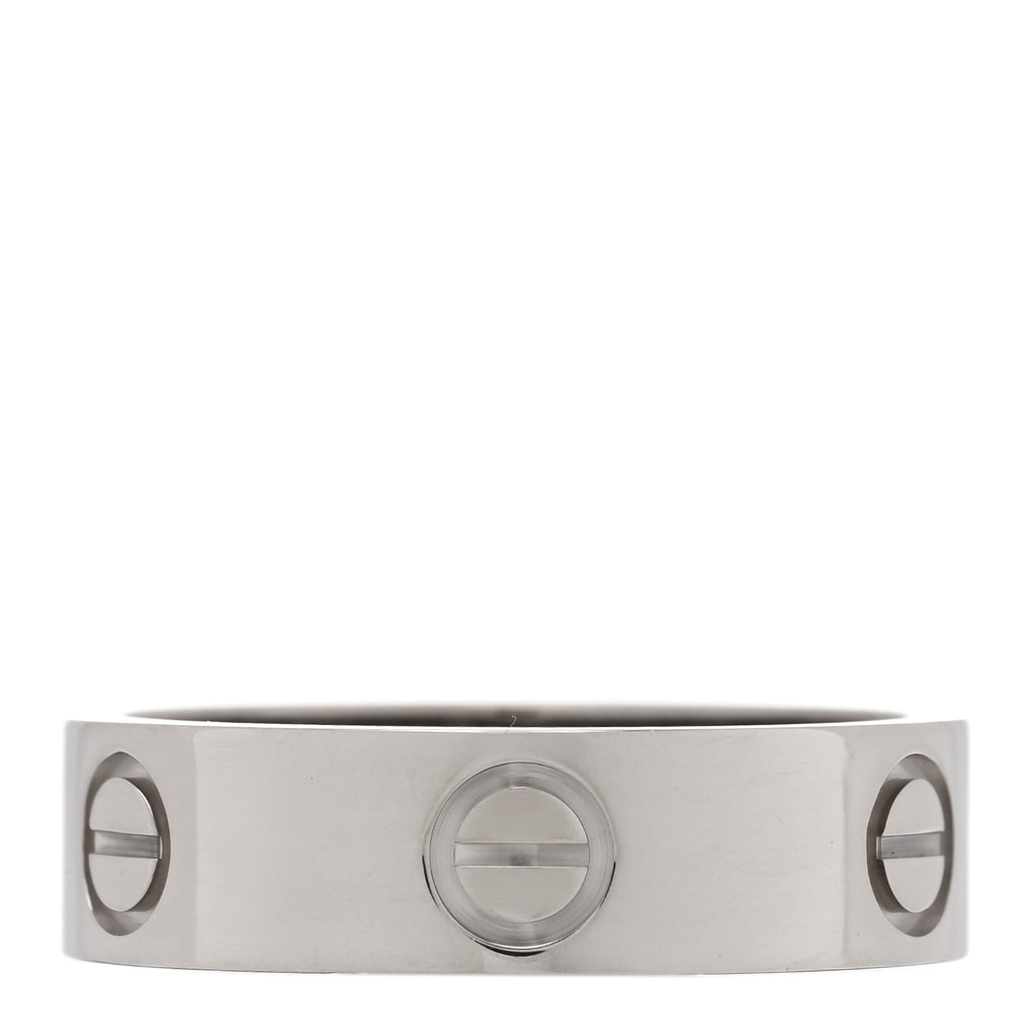 18K White Gold 5.5mm LOVE Ring 56 7.75