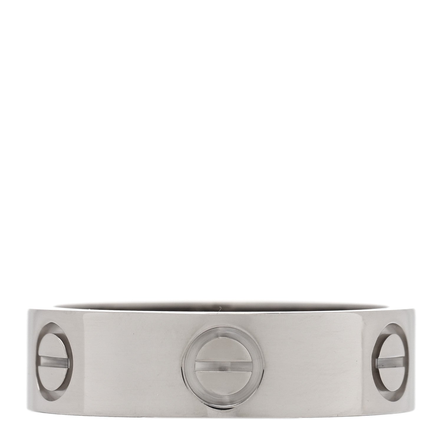 Cartier 18K White Gold 5.5mm LOVE Ring 56 7.75 3 of 6