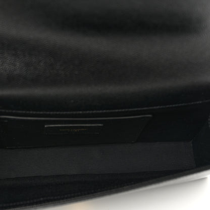 Saint Laurent Grain De Poudre Monogram Cassandre Clutch Black 5 of 7
