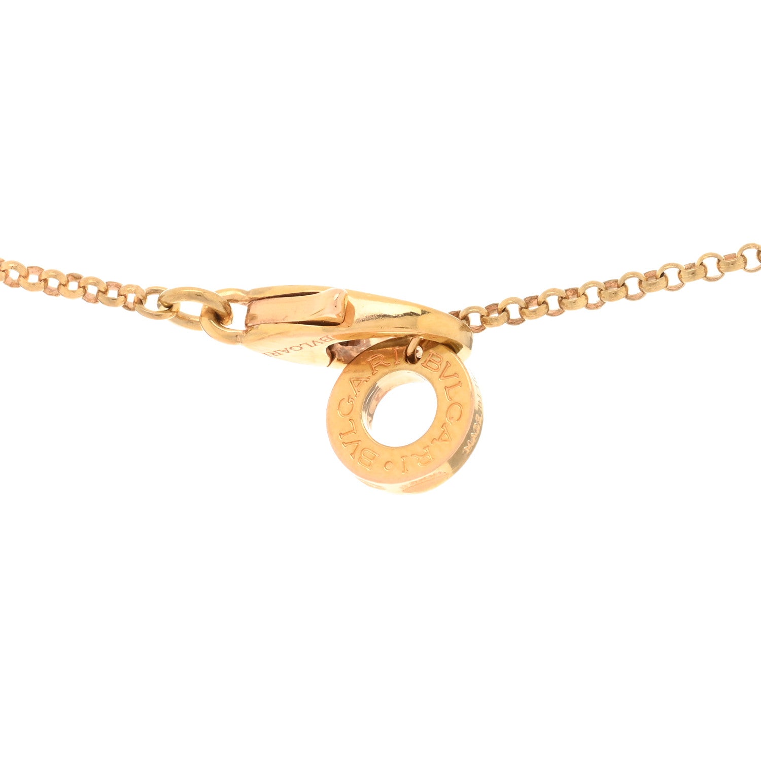 Bulgari 18K Rose Gold Mother of Pearl BVLGARI BVLGARI Cuore Pendant Necklace 3 of 3
