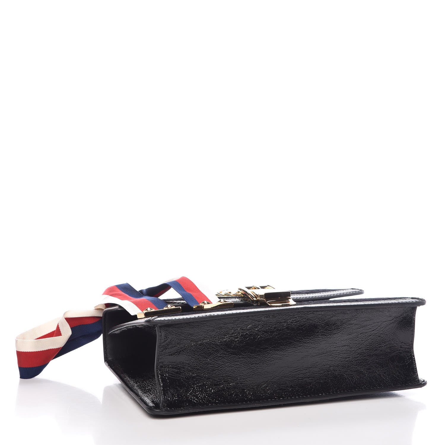 Gucci Velvet GG Monogram Small Sylvie Shoulder Bag Black 5 of 10