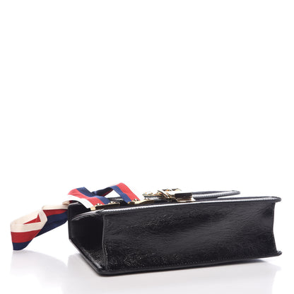 Gucci Velvet GG Monogram Small Sylvie Shoulder Bag Black 5 of 10