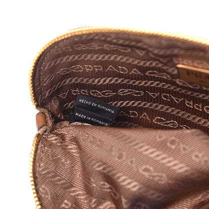 Prada Vitello Daino Cosmetic Pouch Cannella 6 of 8