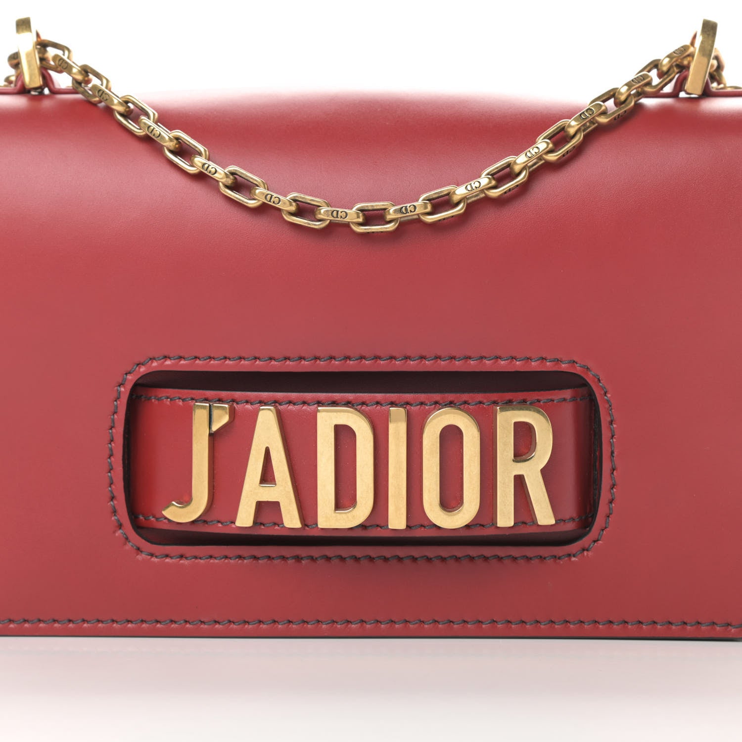 Christian Dior Calfskin J'Adior Chain Flap Bag Red 9 of 16