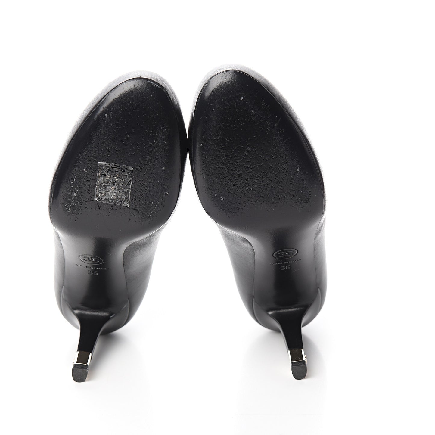 Lambskin CC Pumps 35 Black