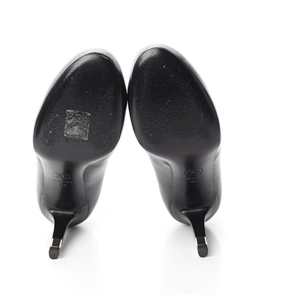 Chanel Lambskin CC Pumps 35 Black 5 of 10