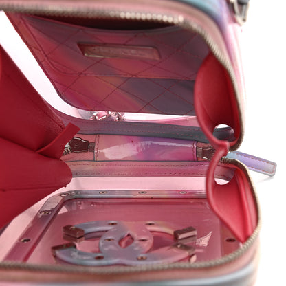 Chanel PVC Patent Calfskin Patent Lambskin Vertical Vanity Case Pink 5 of 10