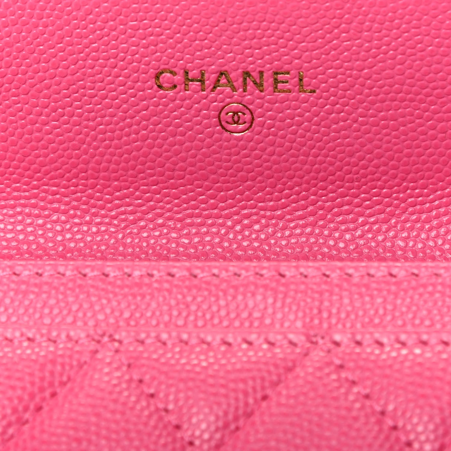 Chanel Caviar Quilted Flap Card Holder Wallet Pink 6 of 9