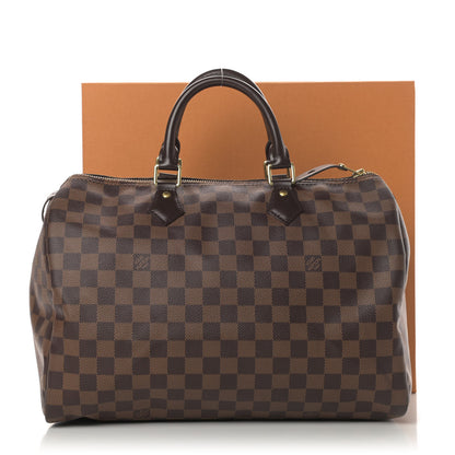 Louis Vuitton Damier Ebene Speedy 35 14 of 14
