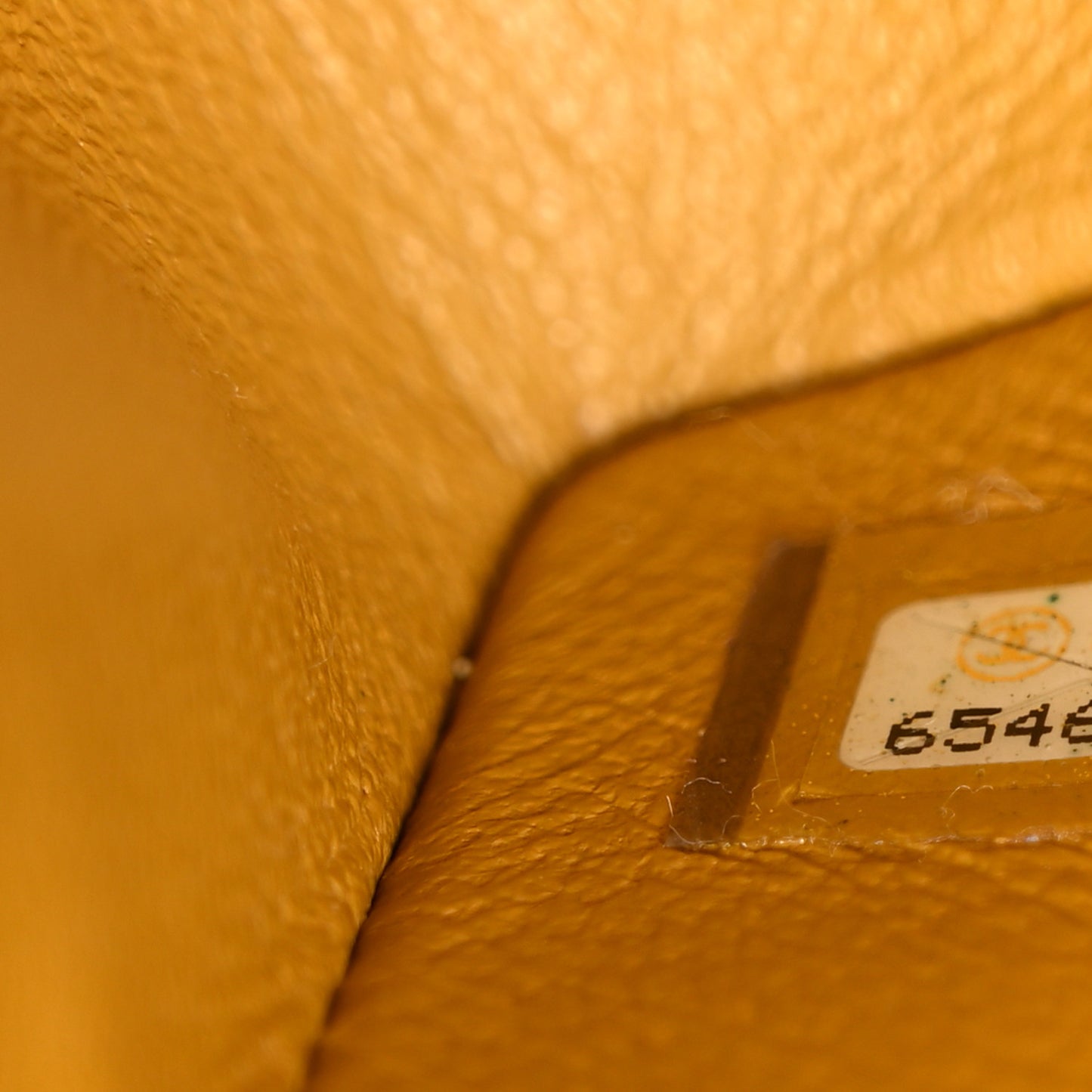 Caviar Quilted Small Double Flap Yellow
