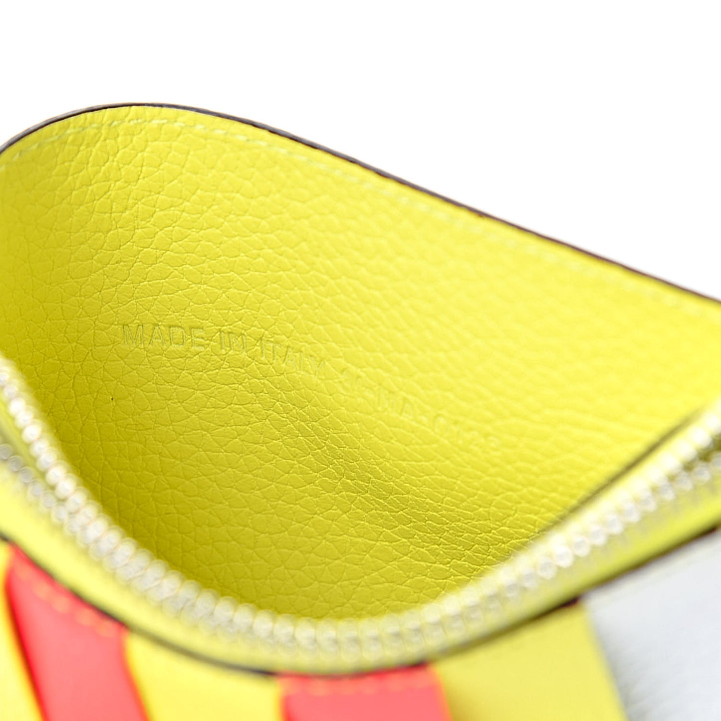 Bullcalf Tri-Color Diorissimo Card Holder Vert Acide