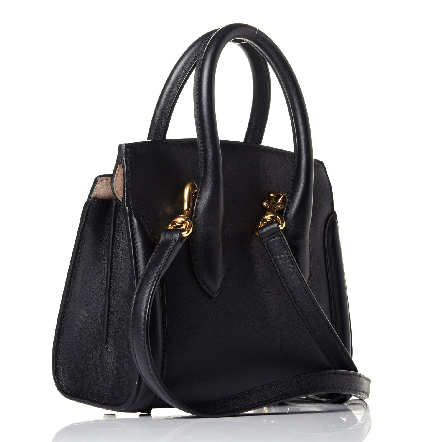 Alexander McQueen Calfskin Mini Heroine 21 Black 4 of 10
