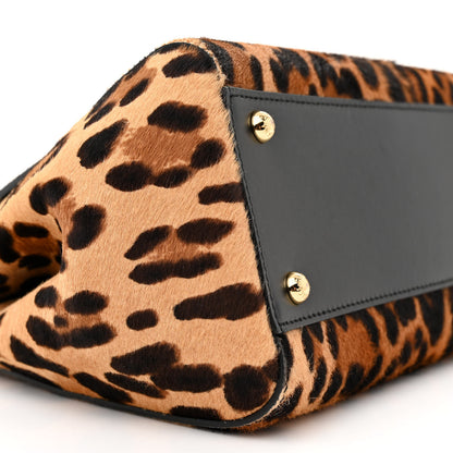 Dolce & Gabbana Calf Hair Leopard Print Small Miss Sicily Satchel Black 8 of 13