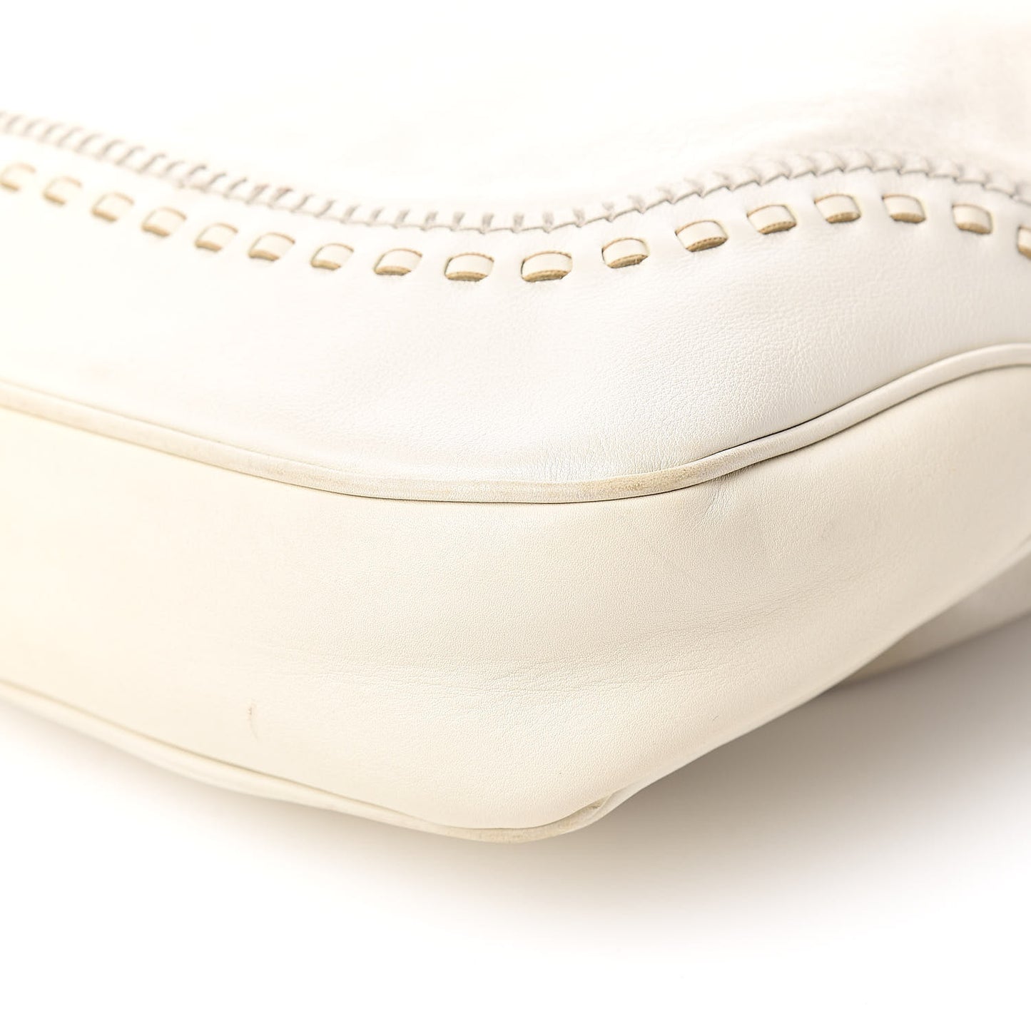 Calfskin Large New Jackie Hobo Off White