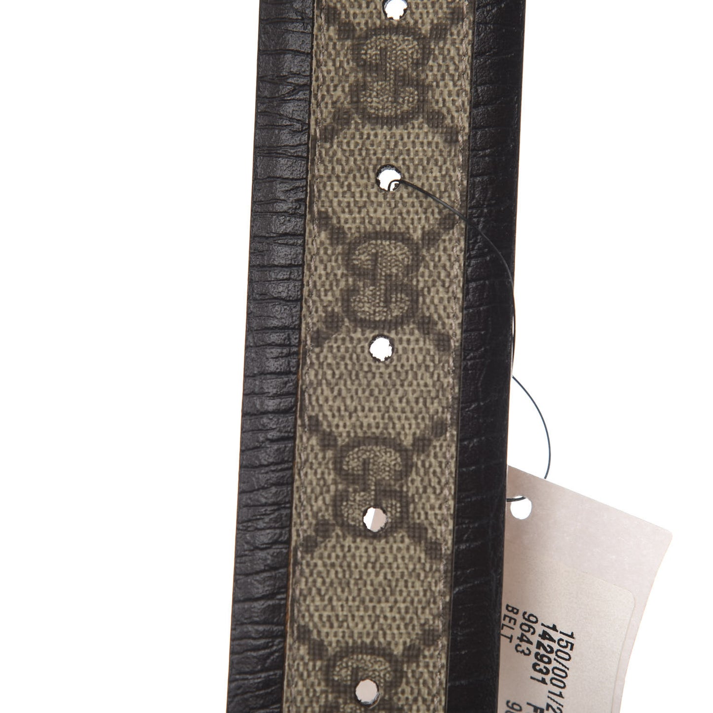 GG Plus Monogram Niagara Lux Calfskin Interlocking G 40mm Belt 90 36 Beige Ebony Cocoa