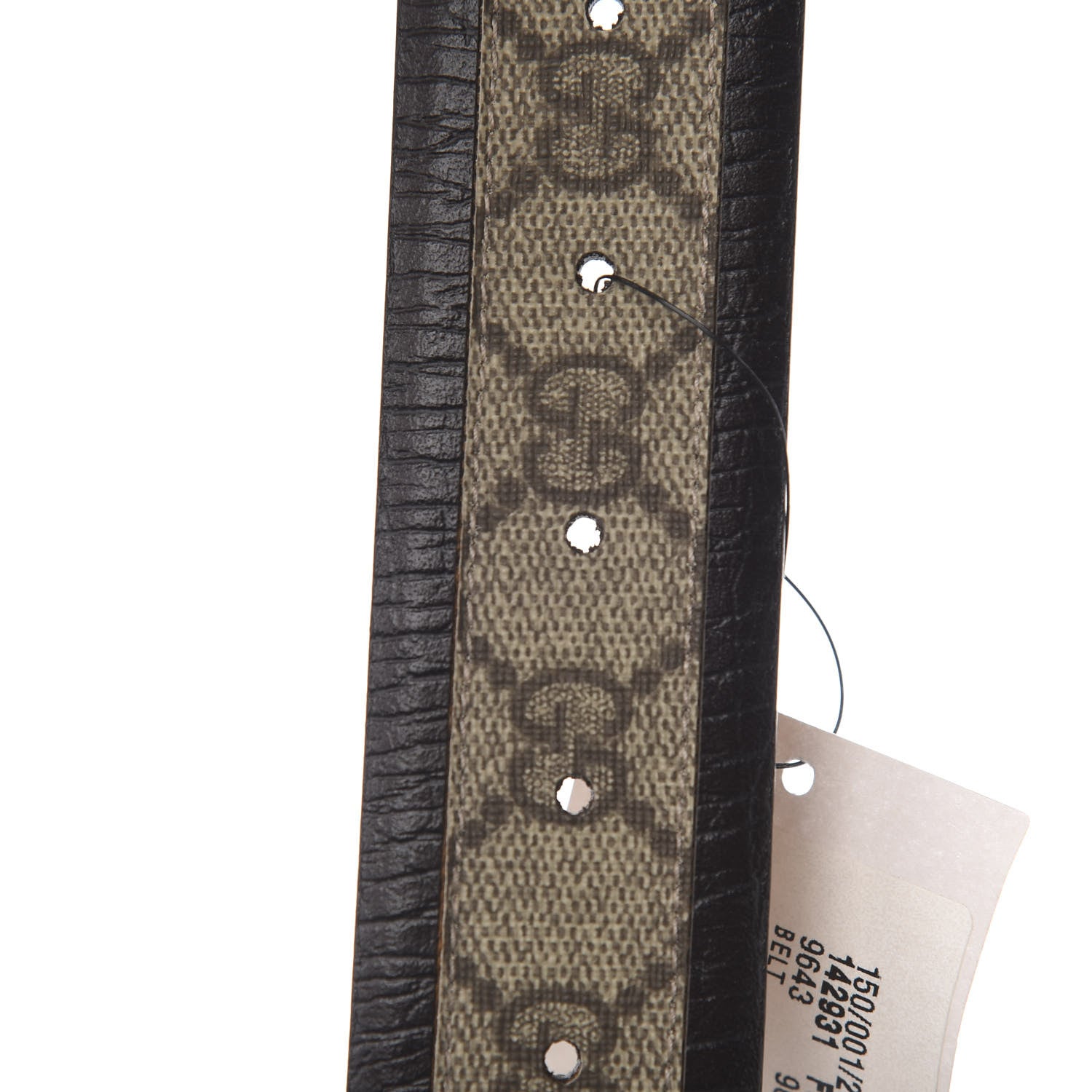 Gucci GG Plus Monogram Niagara Lux Calfskin Interlocking G 40mm Belt 90 36 Beige Ebony Cocoa 5 of 6