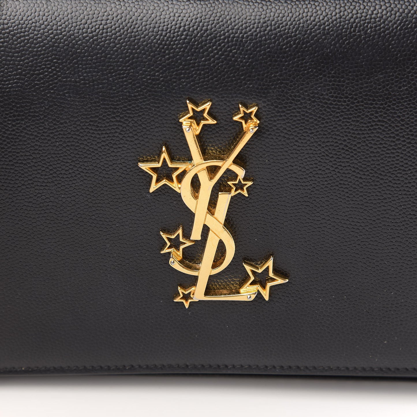 Grain De Poudre Star Studded Monogram Wallet on Chain Black