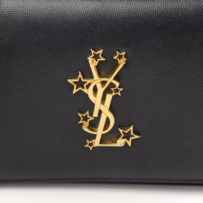 Saint Laurent Grain De Poudre Star Studded Monogram Wallet on Chain Black 11 of 12
