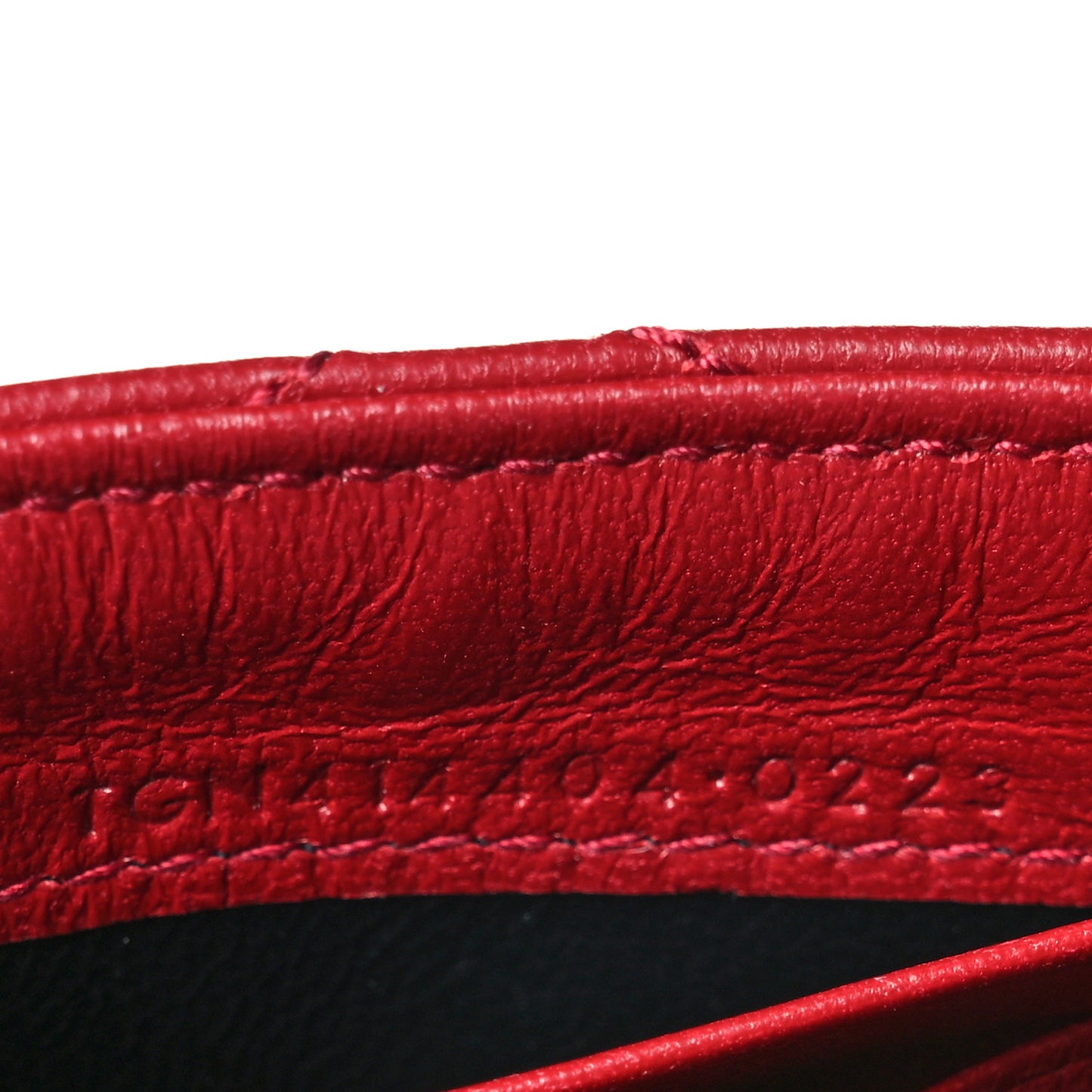 Nappa Matelasse Chevron Small Monogram Envelope Wallet Opyum rEd