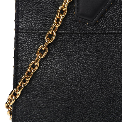 Louis Vuitton Calfskin Studded City Steamer MM Black 13 of 18
