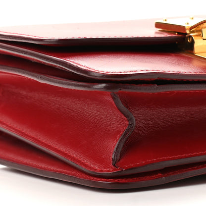 Celine Smooth Calfskin Small Classic Box Flap Bag Red 7 of 11