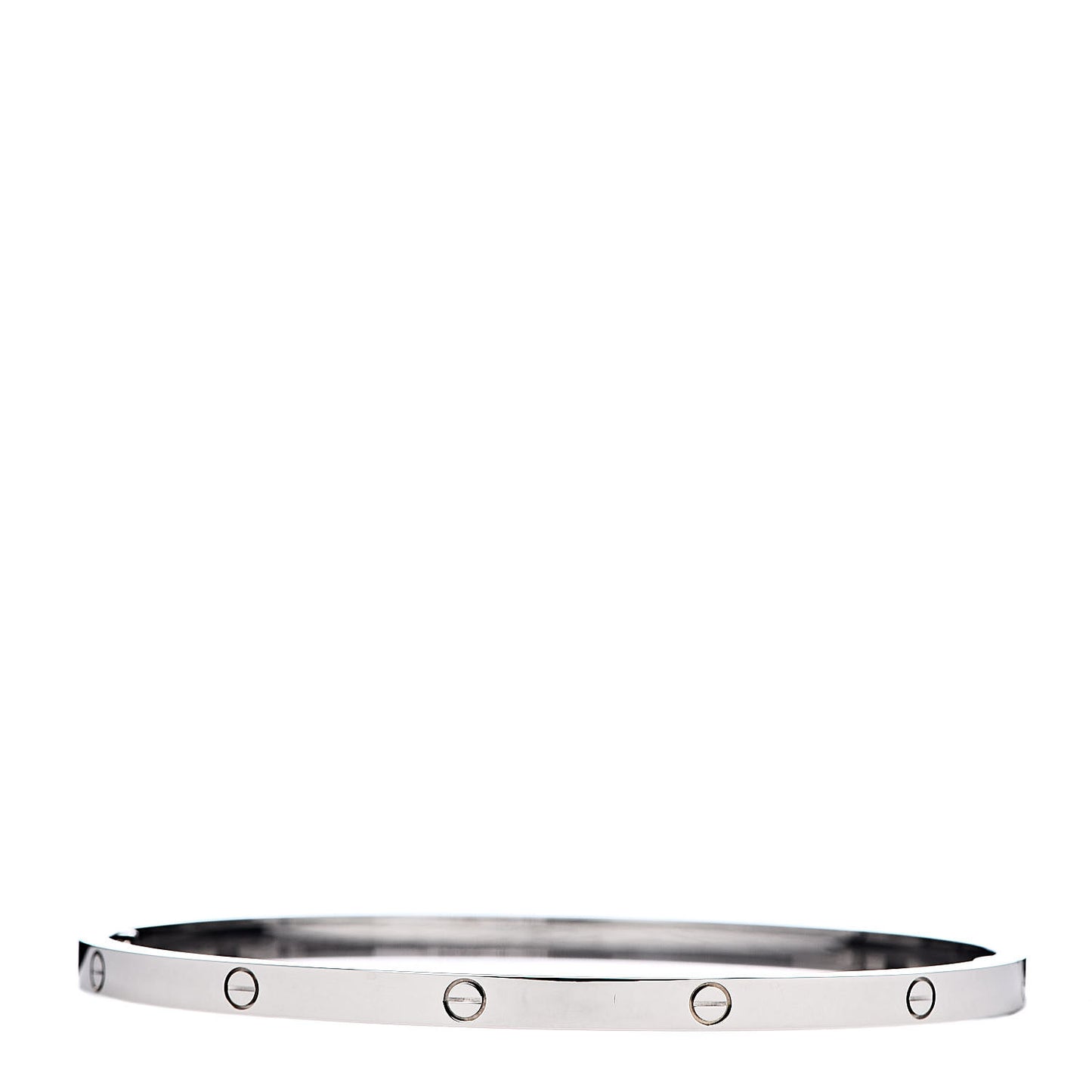 18K White Gold Small LOVE Bracelet 19