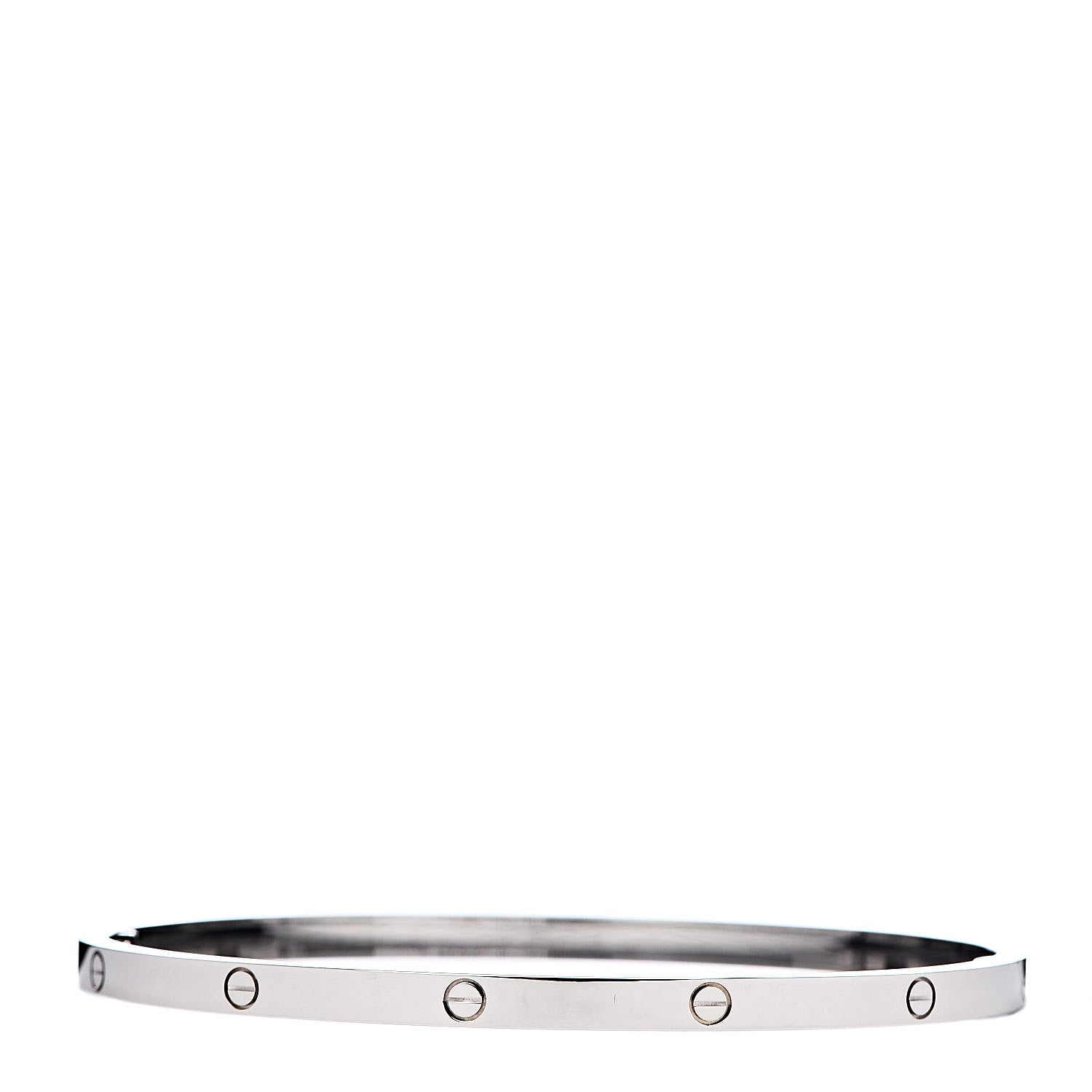 Cartier 18K White Gold Small LOVE Bracelet 19 3 of 7