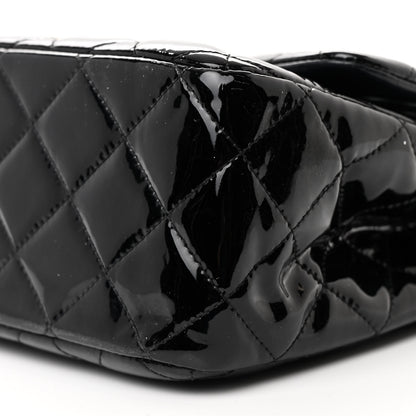Chanel Patent Quilted Jumbo Double Flap Black 10 of 11