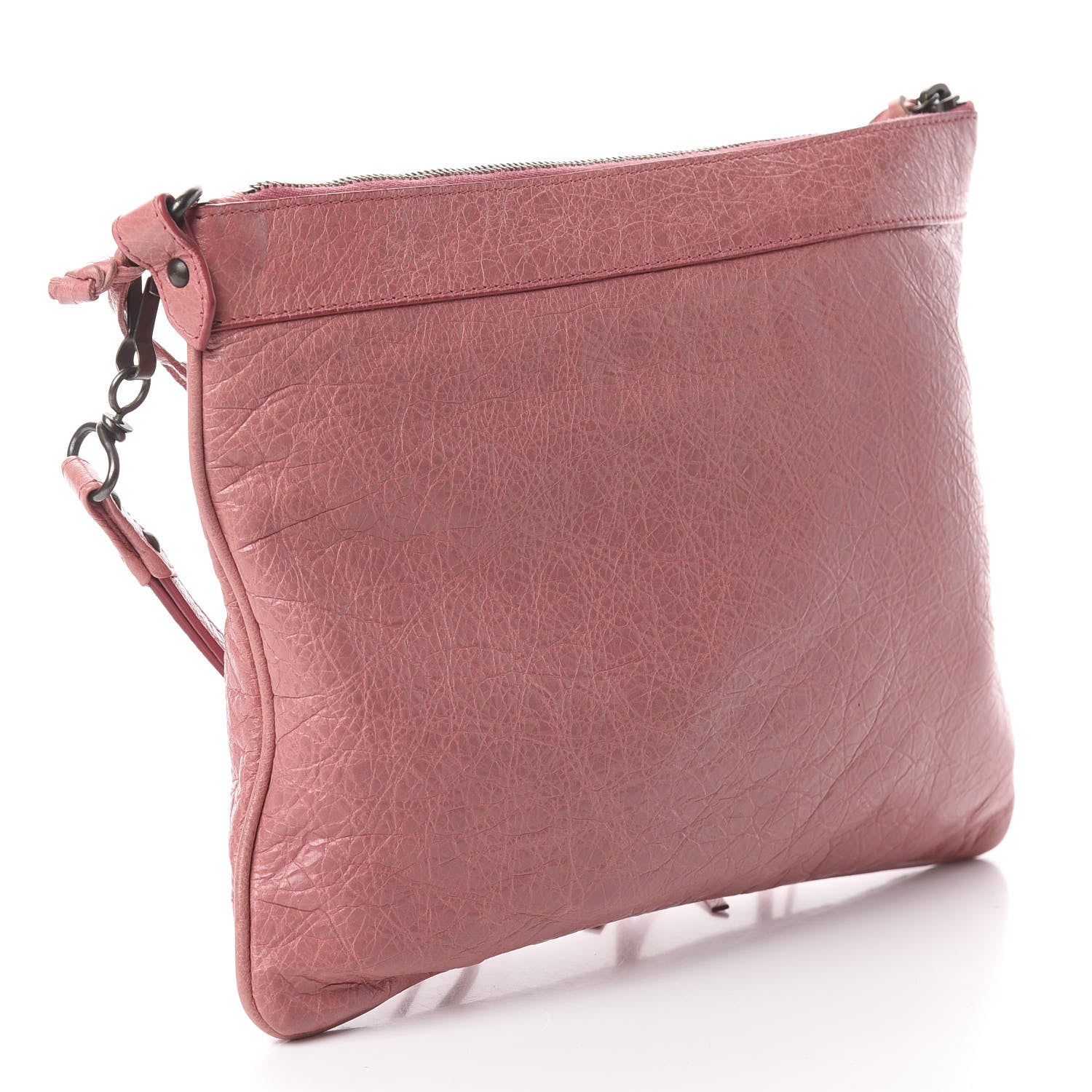 Balenciaga Agneau Classic Hardware Flat Handle Clutch Rose Bonbon 2 of 7