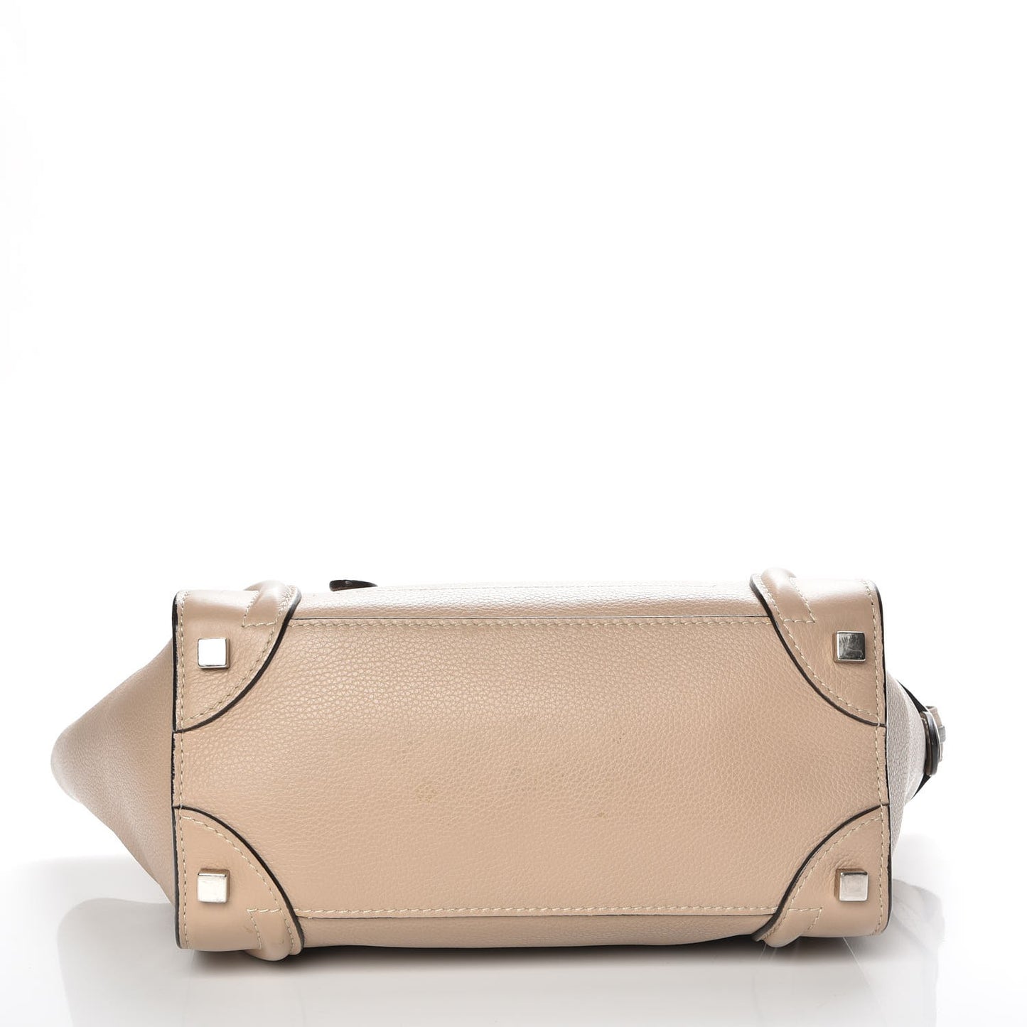 Drummed Calfskin Micro Luggage Dune