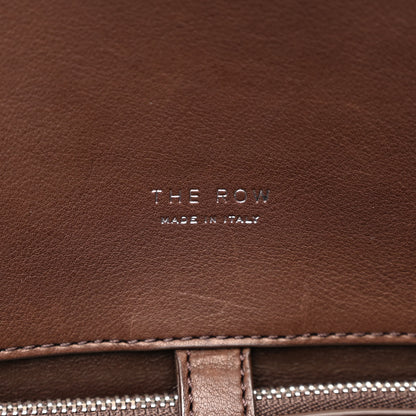 The Row Polished Saddle Calfskin EW Margaux Dark Chocolate 6 of 9