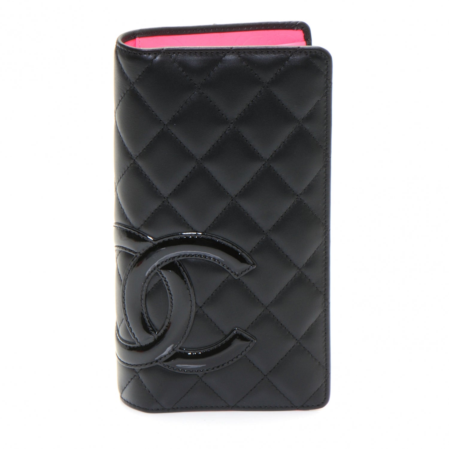Chanel Calfskin Quilted Cambon Yen Wallet Black 1 of 8