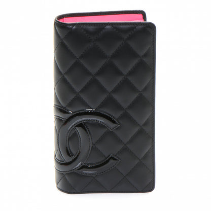 Chanel Calfskin Quilted Cambon Yen Wallet Black 1 of 8