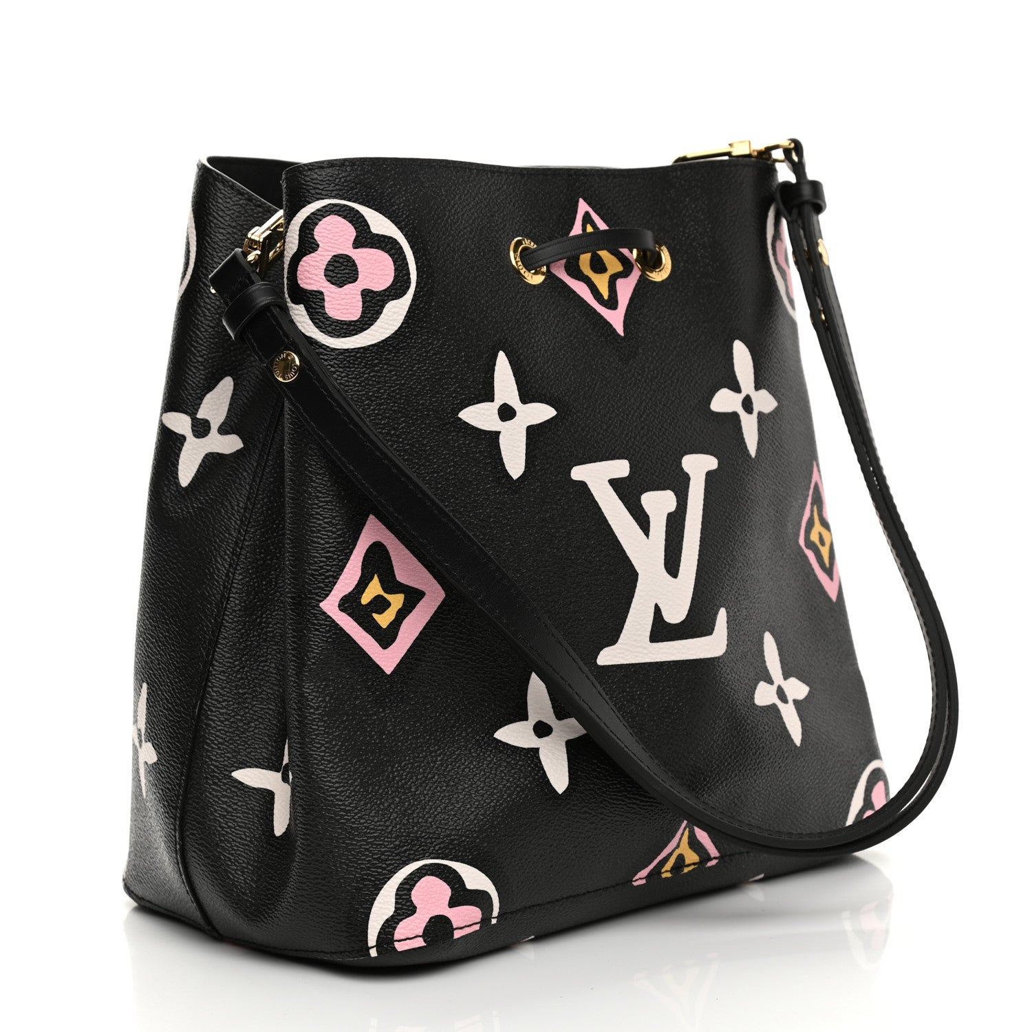 Louis Vuitton Monogram Giant Wild At Heart Neonoe MM Black 3 of 10
