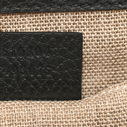 Gucci Dollar Calfskin Small Interlocking G Shoulder Bag Black 8 of 10
