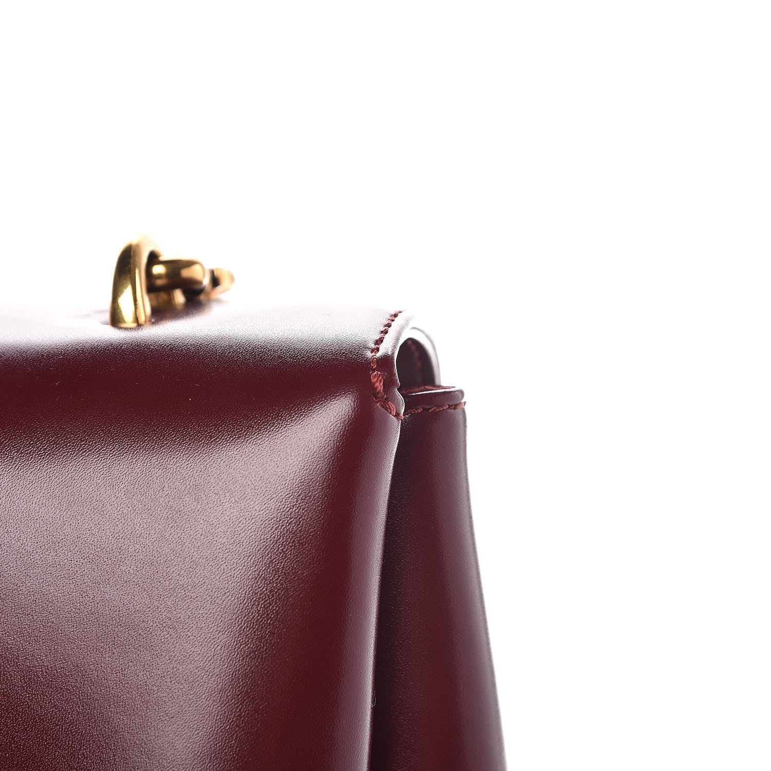 Marc Jacobs Calfskin St. Marc Shoulder Bag Burgundy 6 of 9