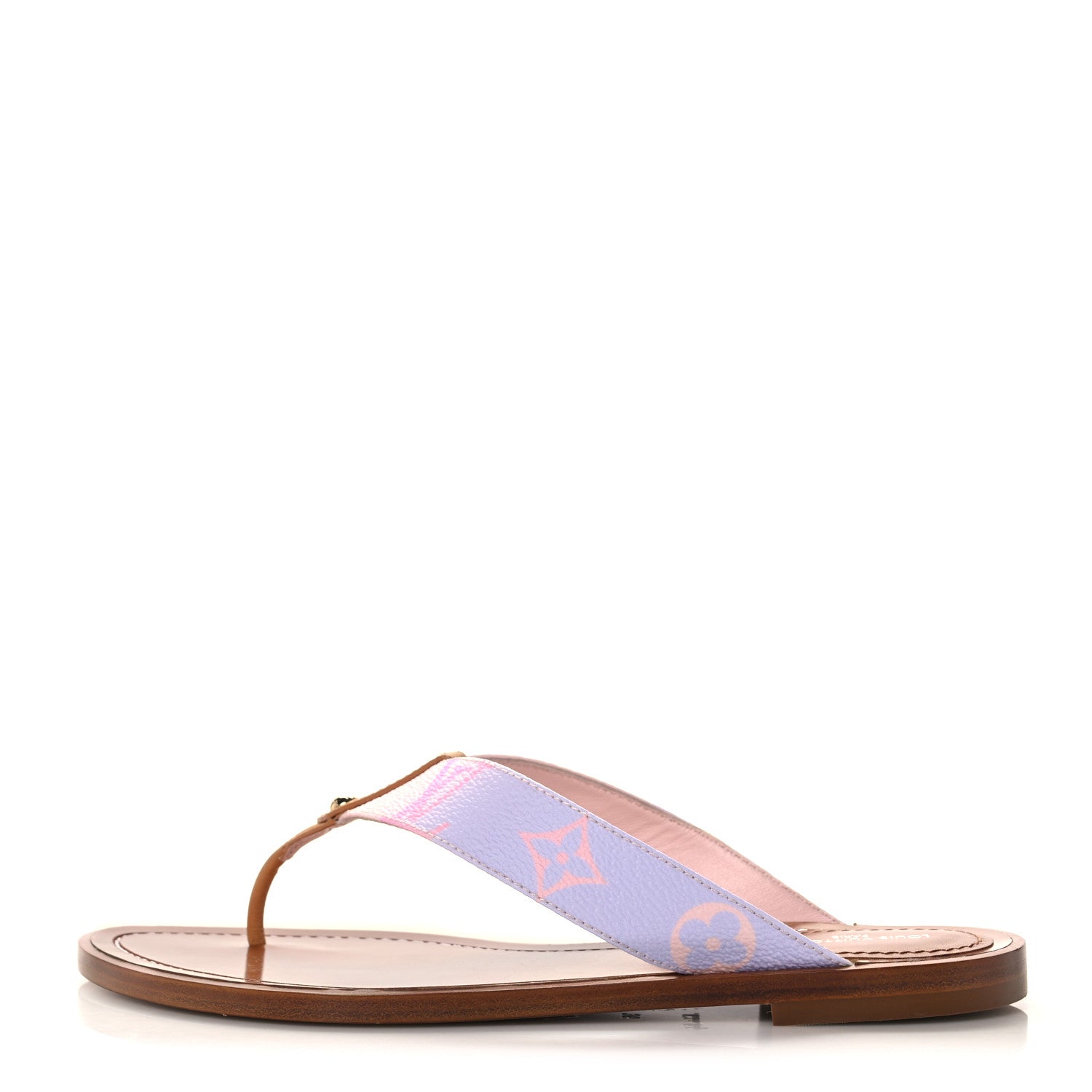 Louis Vuitton Monogram Sunny Flat Thong Sandals 36 Rose Clair Pink 1 of 8
