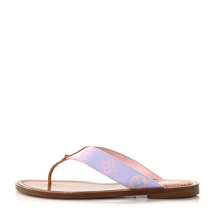 Louis Vuitton Monogram Sunny Flat Thong Sandals 36 Rose Clair Pink 1 of 8