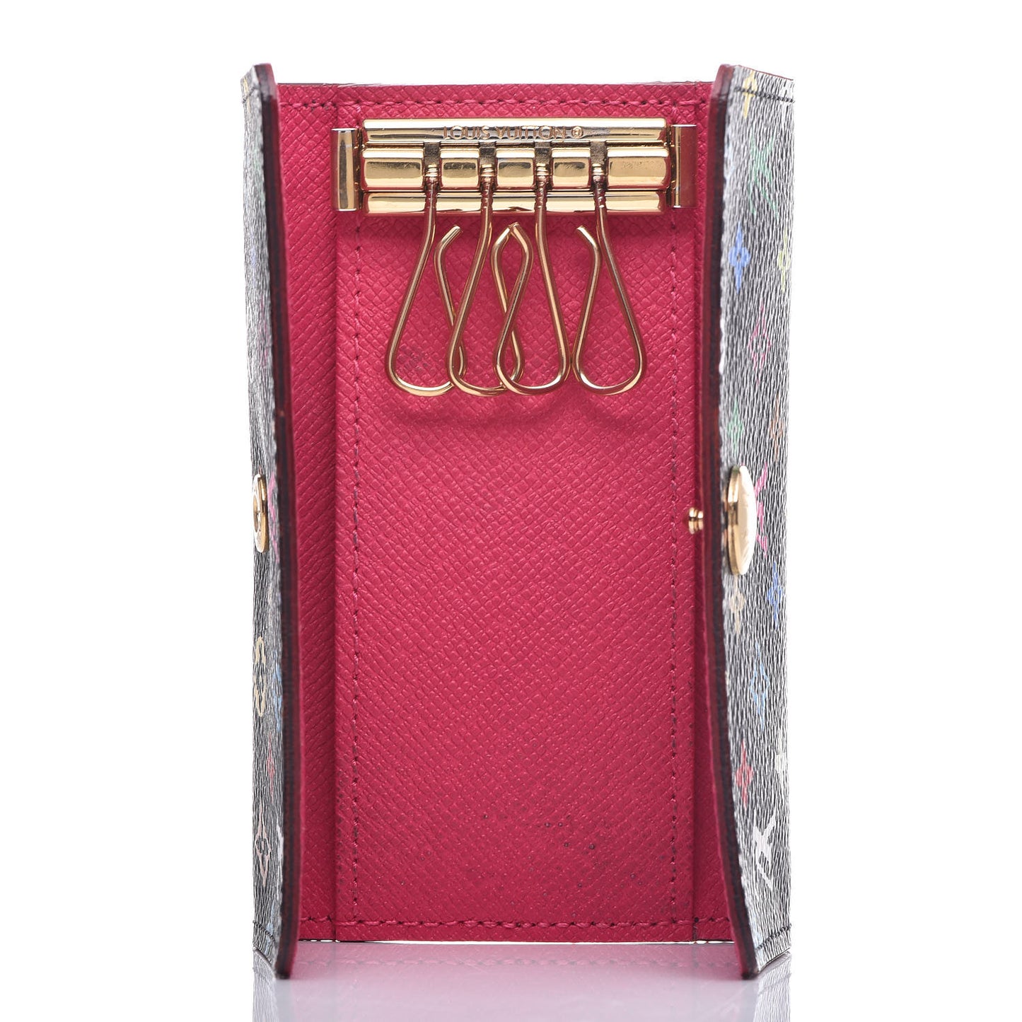 Monogram Multicolor Multicles 4 Key Holder Black Grenade