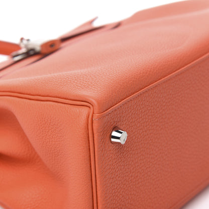 Hermes Togo Kelly Retourne 28 Orange Poppy 28 of 34