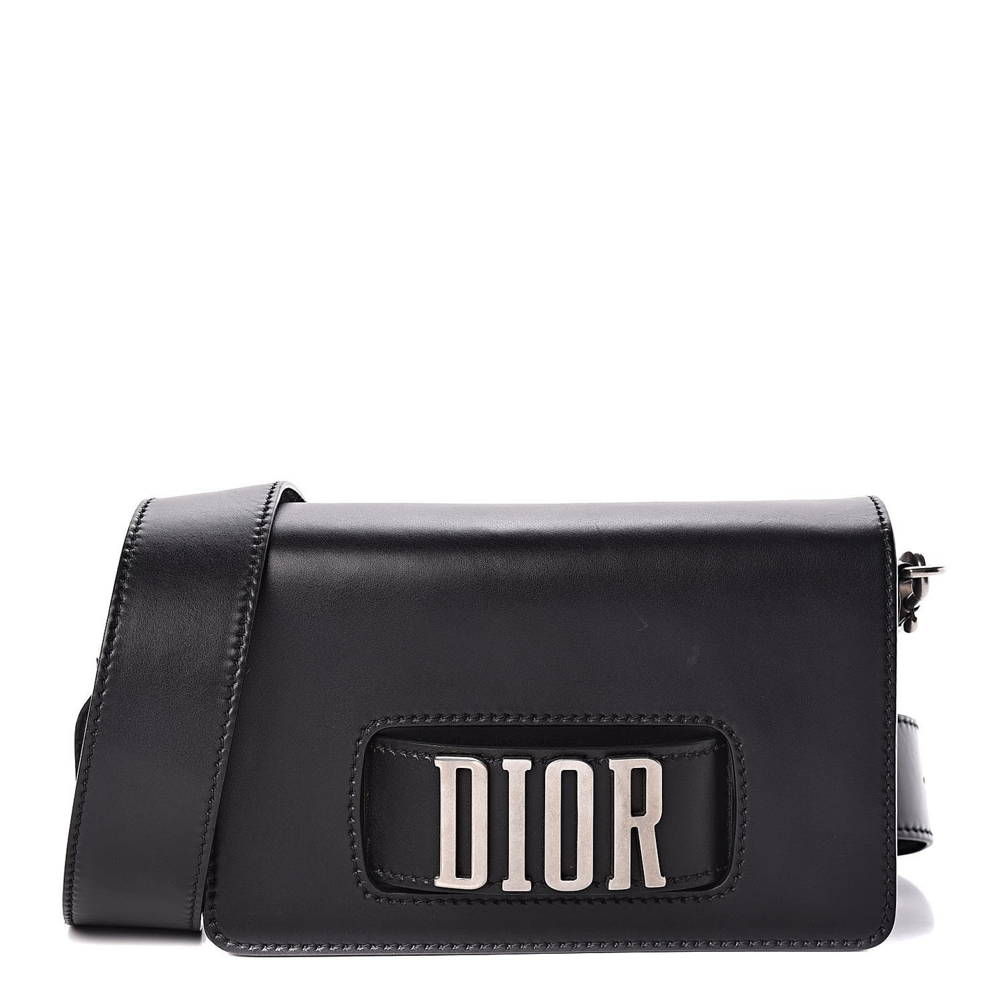 Smooth Calfskin Dio(r)evolution Flap Bag Black