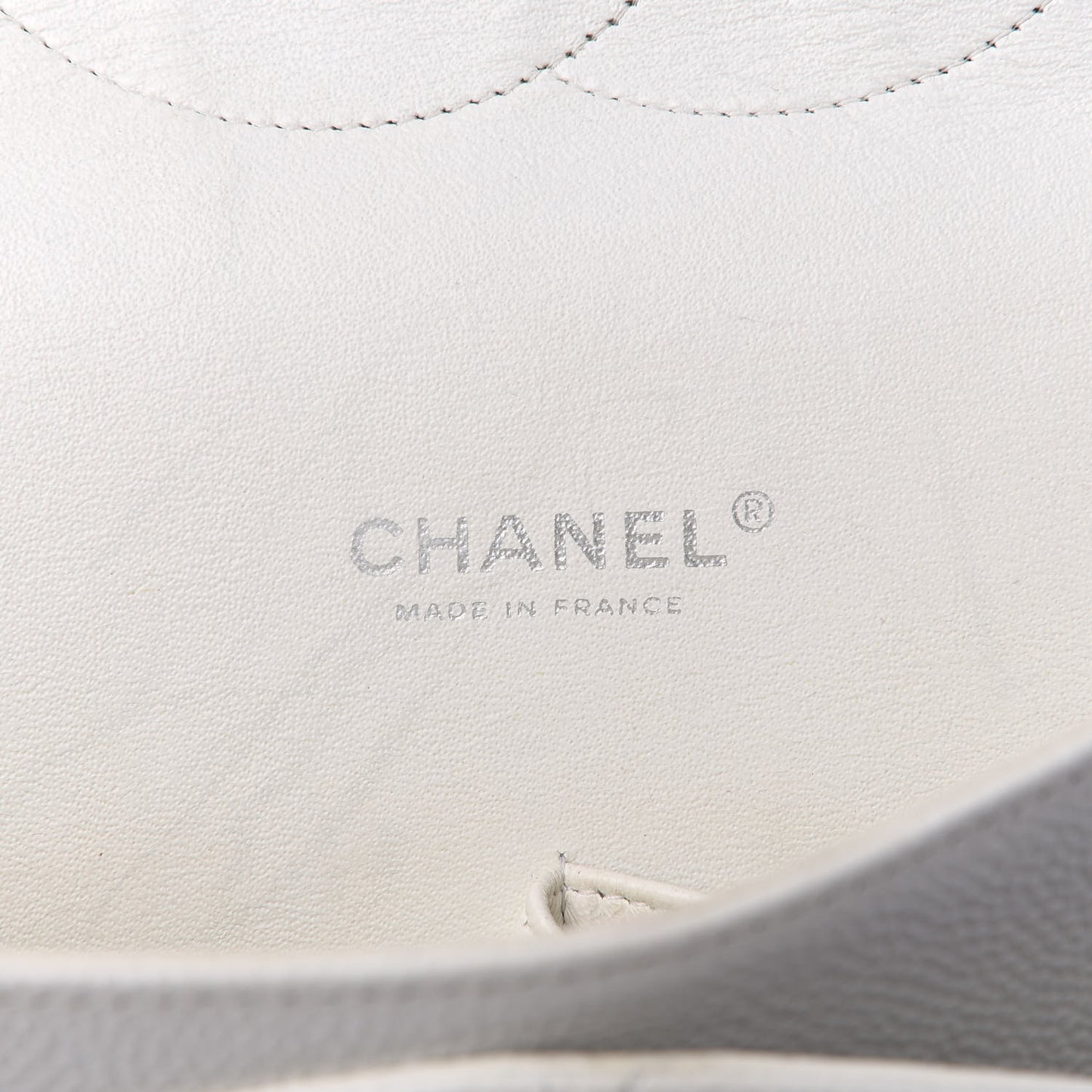 Caviar Quilted Maxi Double Flap White