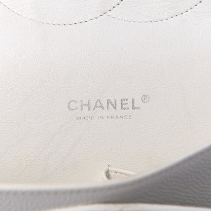 Chanel Caviar Quilted Maxi Double Flap White 7 of 8