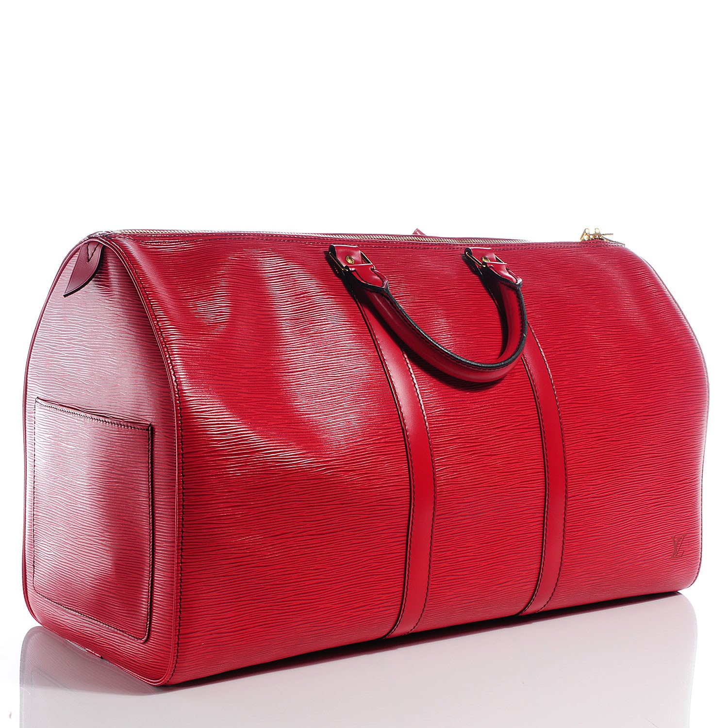 Louis Vuitton Epi Keepall 50 Rouge 3 of 7