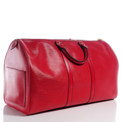 Louis Vuitton Epi Keepall 50 Rouge 3 of 7