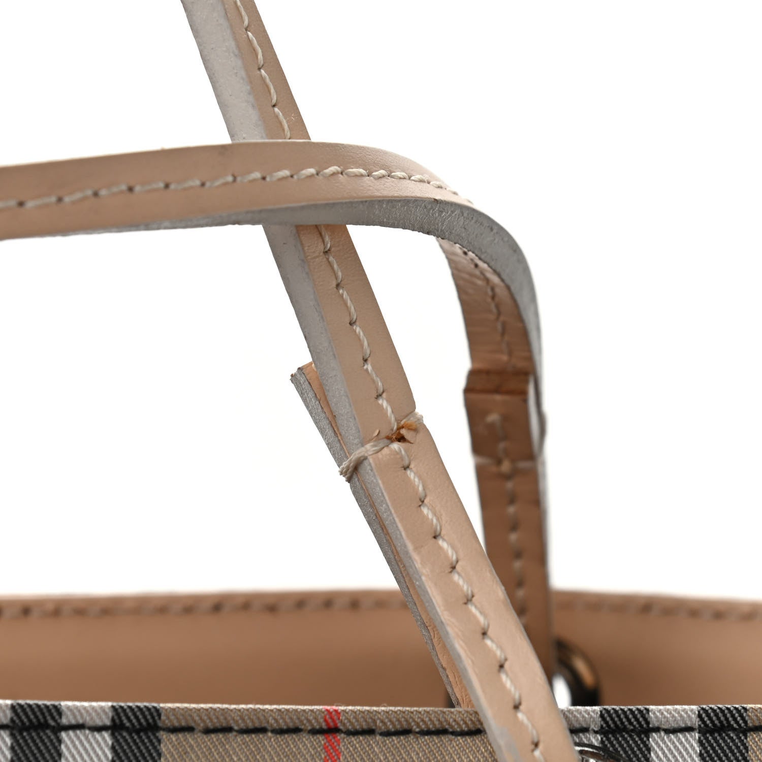 Burberry Canvas House Check Front Pocket Tote Beige 11 of 14