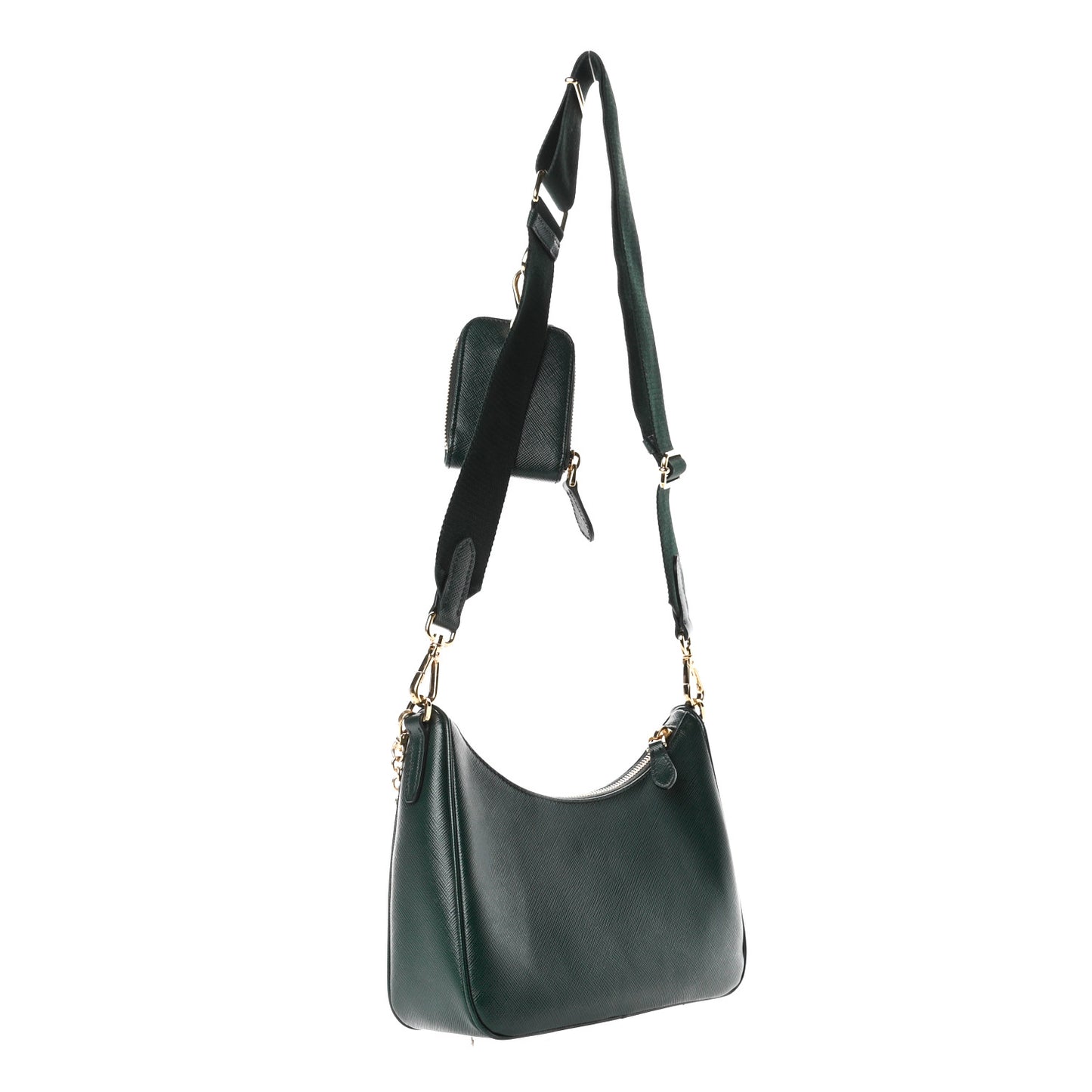 Saffiano Lux Re-Edition 2005 Shoulder Bag Smeraldo