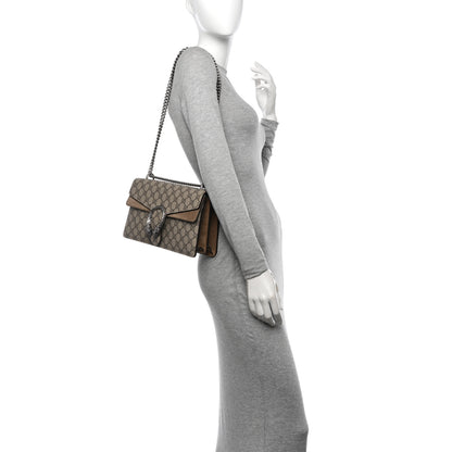 Gucci GG Supreme Monogram Small Dionysus Shoulder Bag Taupe 2 of 11