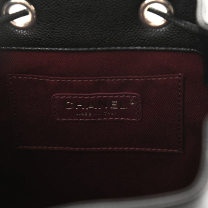 Chanel Caviar Quilted CC Pocket Bucket Bag Black 6 of 9