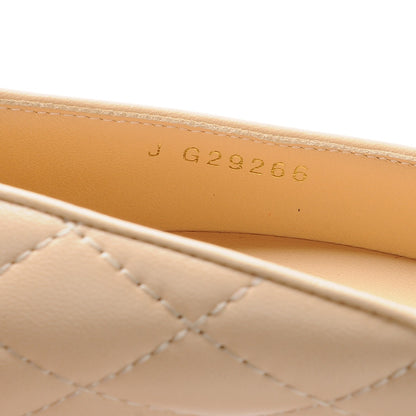 Chanel Lambskin Quilted Cap Toe Pumps 38.5 Beige Black 8 of 8